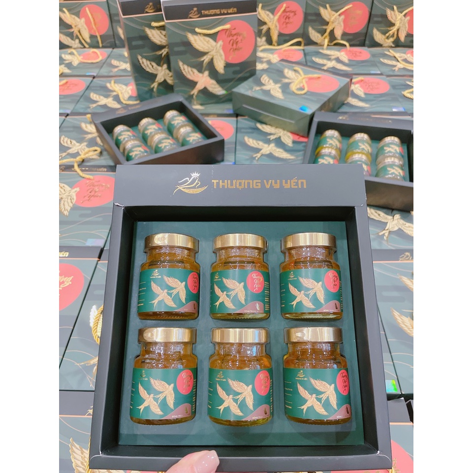 Set 6 Hũ Yến Biển CiCi Thượng Đỉnh Yến Đông Trùng Hạ Thảo Nhân Sâm Thơm Ngon Bổ Dưỡng