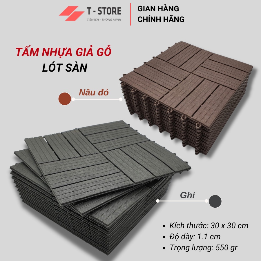 Giảm 15% Hoàn Xu Combo 11 Tấm Lót Sàn ECO. Vỉ Nhựa Ban Công Nguyên Khối , Vỉ Lót Sàn, Thảm Nhựa Ban Công, Sân Vườn