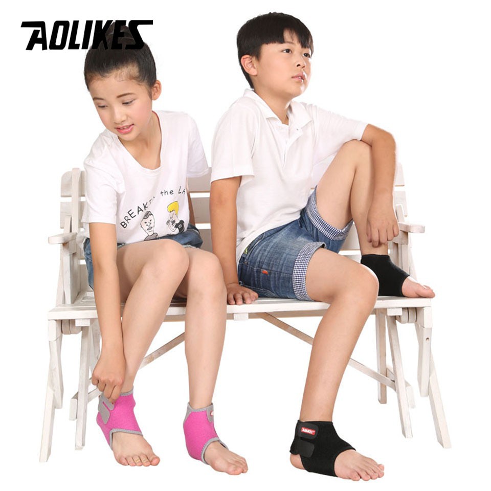 Bộ đai bảo vệ mắt cá chân trẻ em AOLIKES A-7128 thoáng khí children sport ankle protector