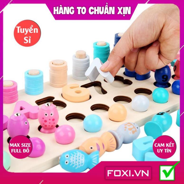 [FREESHIP HÀNG ĐẸP] Đồ chơi ghép hình bằng gỗ Foxi-Đồ chơi trẻ em lắp ráp trí tuệ-tăng trí thông minh và tập trung