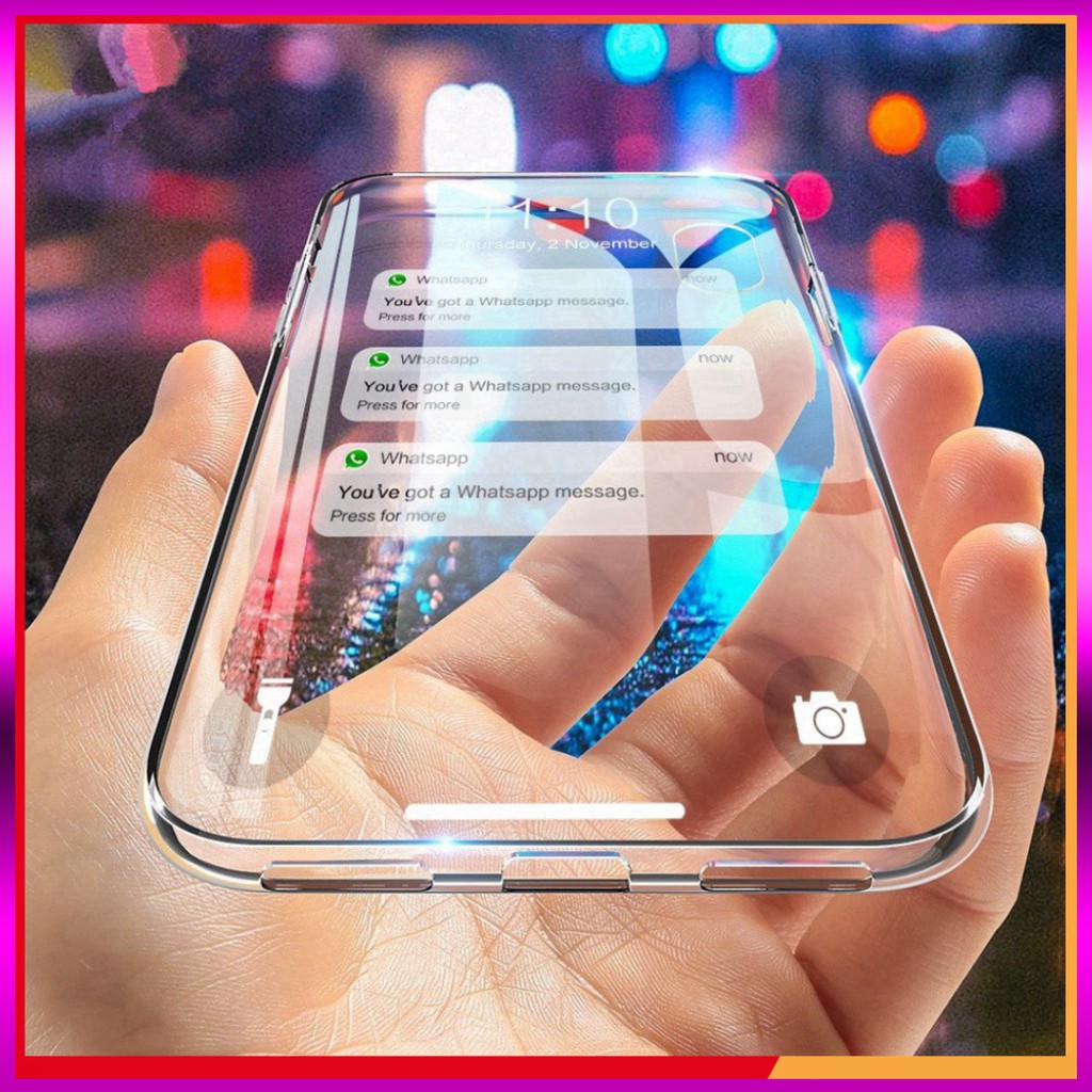 Ốp lưng trong suốt siêu mỏng dành cho iPhone SE 2020 11 Pro XS MAX XR 5 5S 6 6S 7 8 Plus 6P