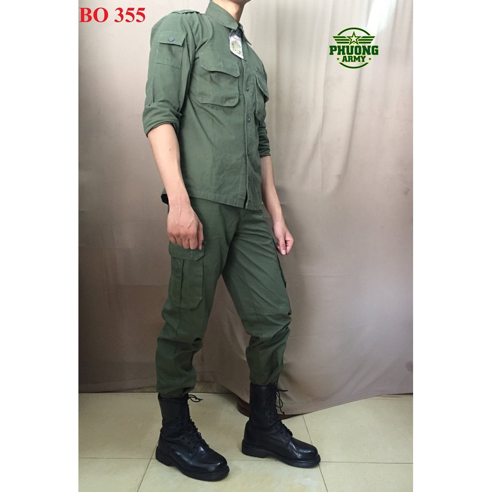 QUẦN ÁO LÍNH MÀU XANH MÃ 355 | BigBuy360 - bigbuy360.vn