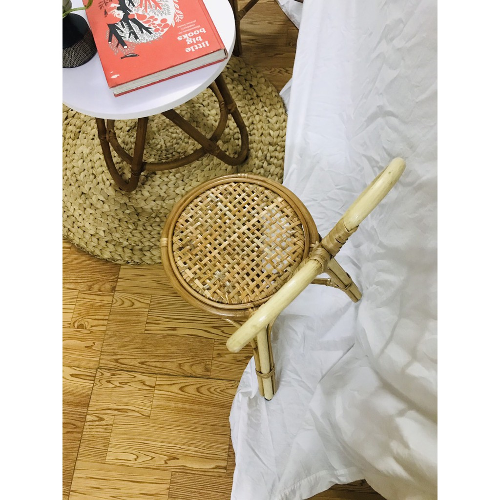 Ghế mây NƠ siêu xinh dành cho bé - Rainbow Chairs for kids ,có ảnh thật Kích Thước Cao ghế 60 cm rộng mặt ngồi 30 cm | BigBuy360 - bigbuy360.vn