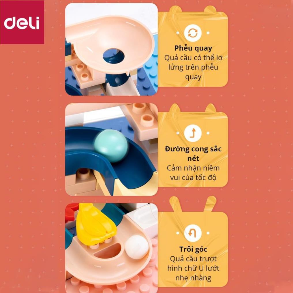Đồ chơi xếp hình 102 miếng Deli - giúp bé sáng tạo - nhựa an toàn cho trẻ - 74543 / 74544 [Deli]