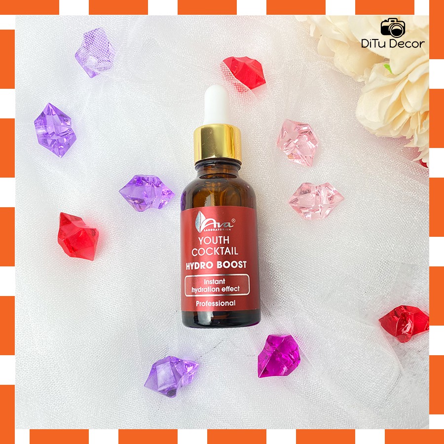 Set 10 viên đá giả - viên mini 4 màu trong suốt - DiTu Decor