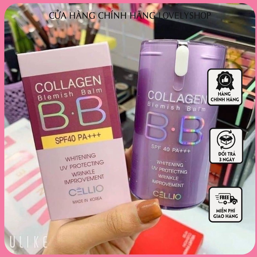 Kem nền BB Collagen Cellio Hàn Quốc 40g