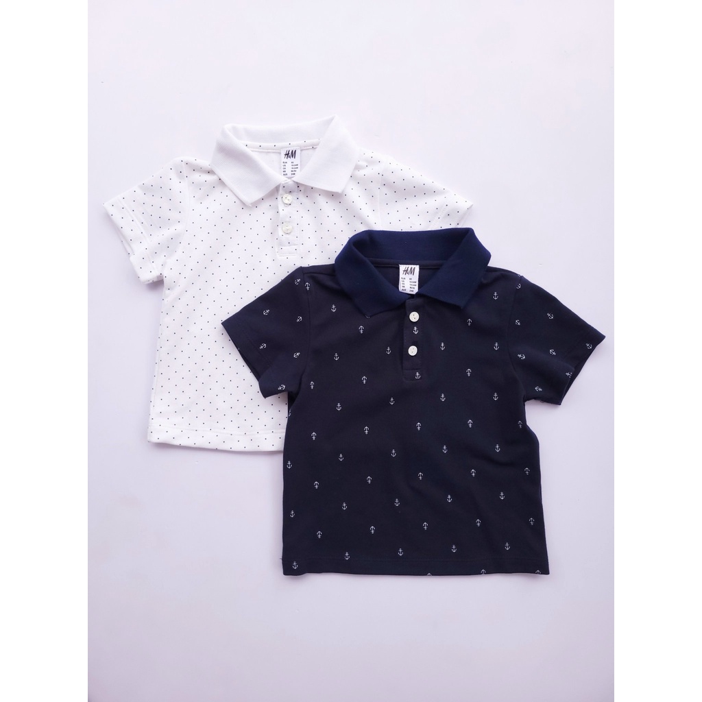 [FAFRINW05 giảm tối đa 30k đơn 150k]Set 2 áo Polo cotton nhiều màu cho bé