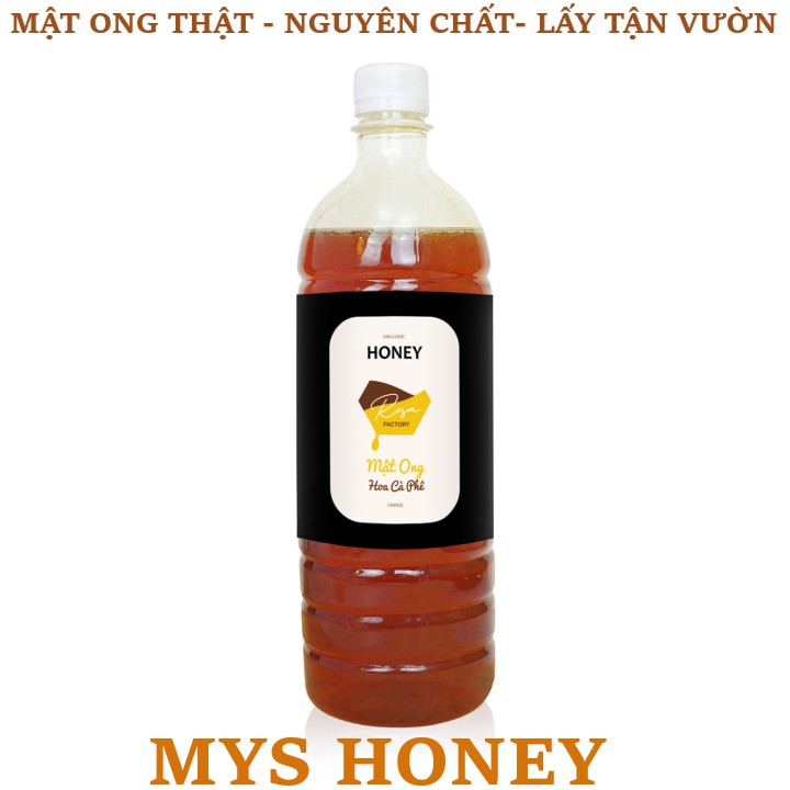 1 Lít Mật Ong Nguyên Chất Hoa Cà Phê Bảo Lộc Mật ong thật Mys Honey