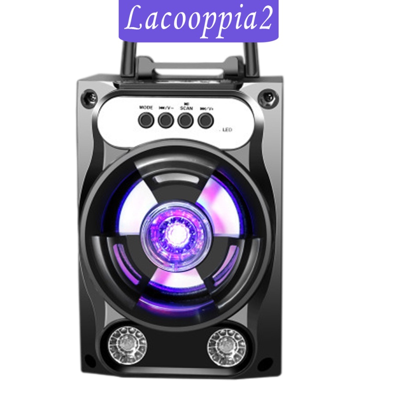 Loa Bluetooth Không Dây Siêu Trầm Lacooppia2 Usb Mp3 U Có Đèn Nhiều Màu Sắc