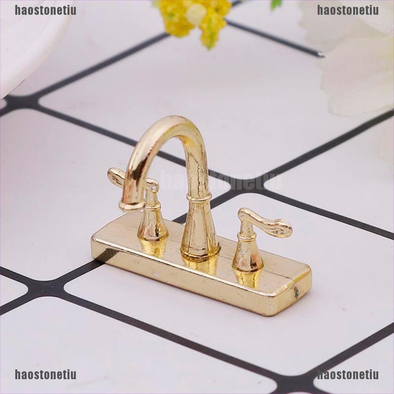 Vòi Nước Kép Mini Tỉ Lệ 1 / 12 Trang Trí Nhà Búp Bê