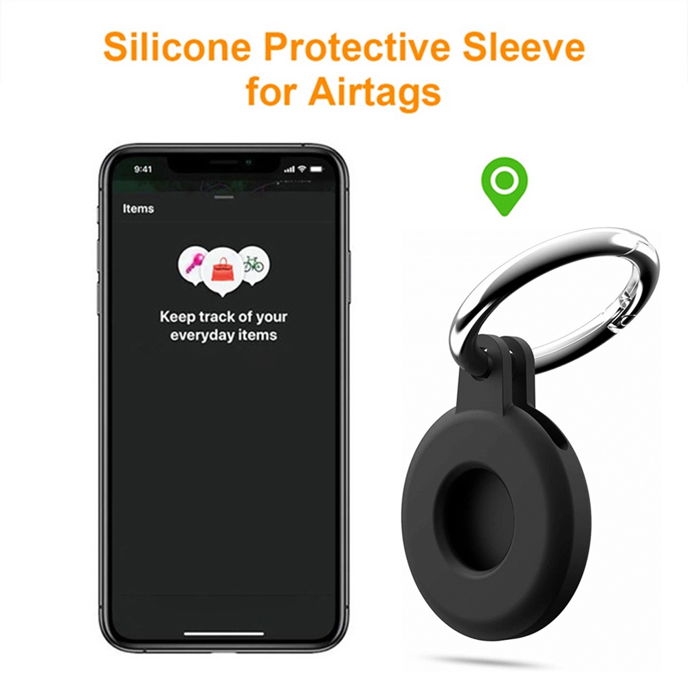 Vỏ Bảo Vệ Hộp Đựng Tai Nghe Apple AirTag Bằng Silicon Chống Thất Lạc