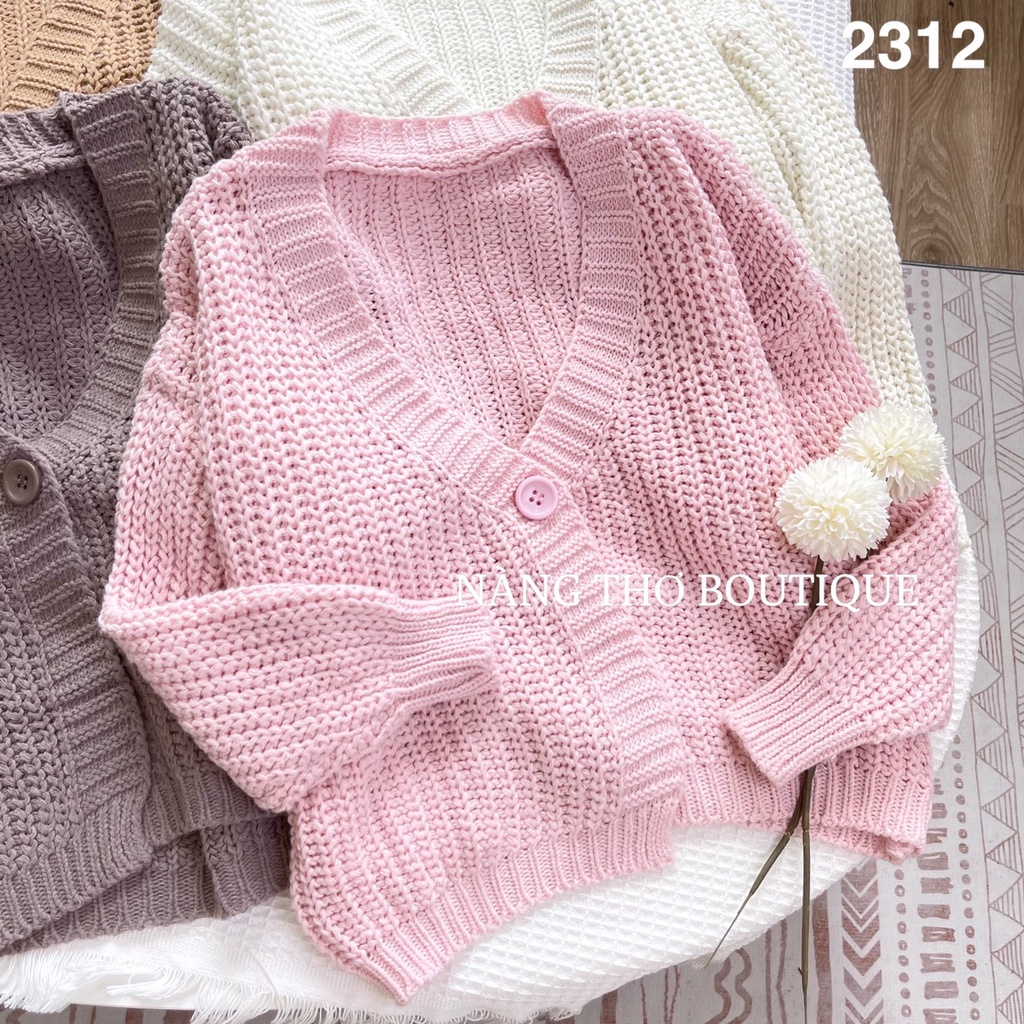 Cardigan len móc Ulzzang ( ảnh thật do shop tự chụp ) 2312