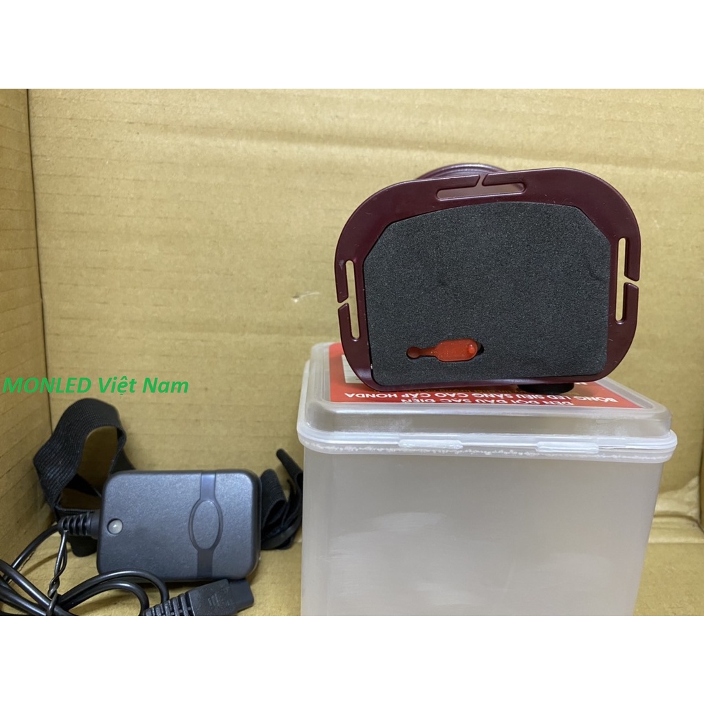 Đèn pin đội đầu chịu nước, bao test sáng 10h liên tục - D808