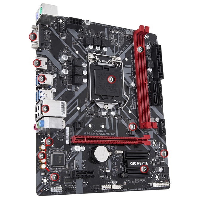 Bo mạch chủ Mainboard Gigabyte B365M GAMING HD đẳng cấp thương hiệu PRO gaming