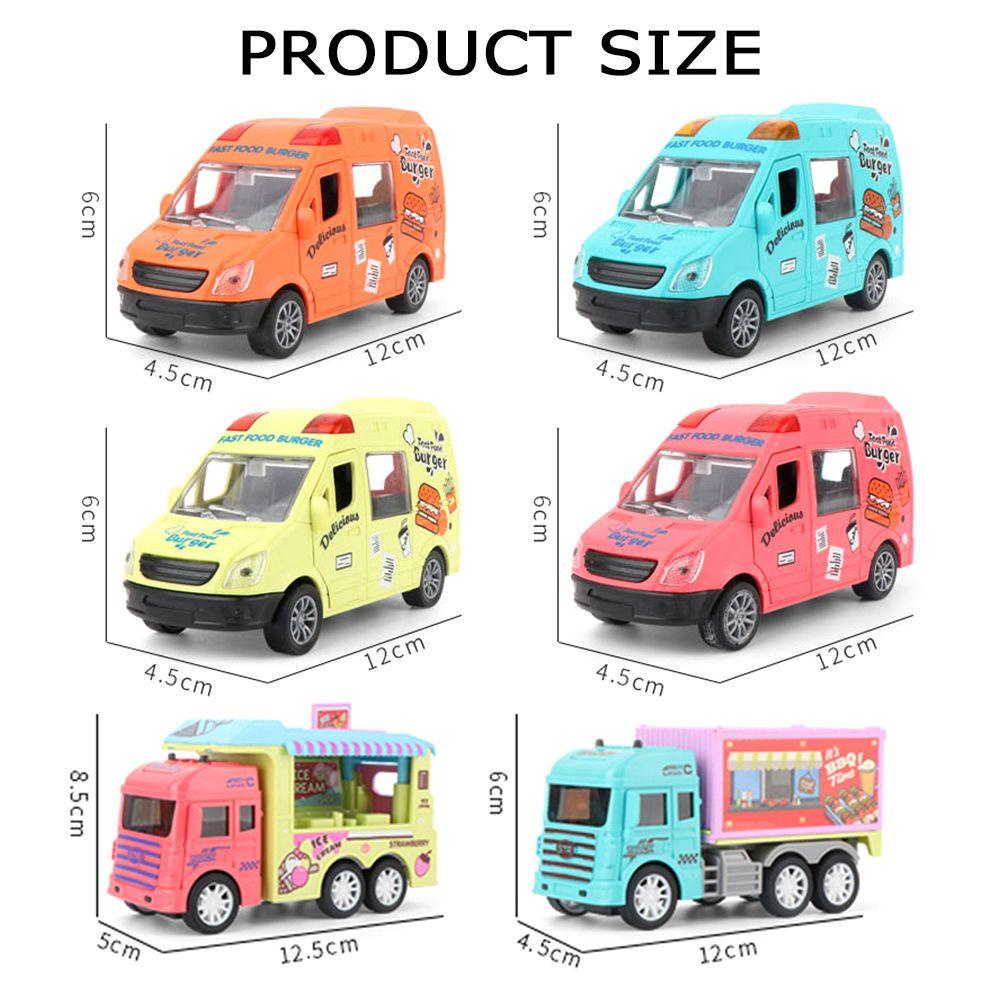CHOOKEY Đồ Chơi Xe Kem / Hamburger Bằng ABS Không Dùng Pin Mở Cửa Xe Hơi