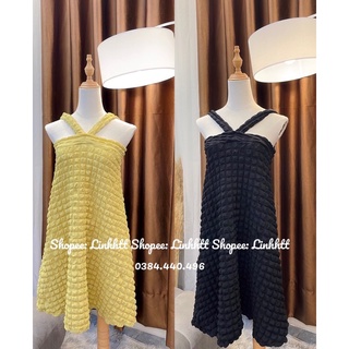 ĐẦM XỐP XOẮN DÂY FORM A ULZZANG