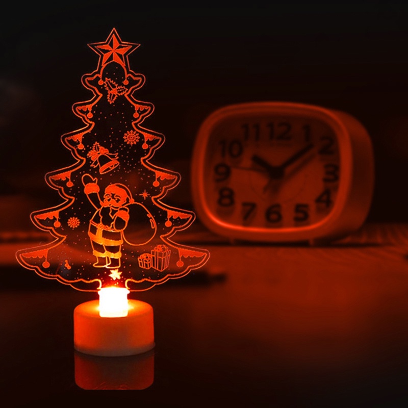 Cây Thông Noel / Người Tuyết Có Đèn LED Nhiều Màu Trang Trí Giáng Sinh / Năm Mới