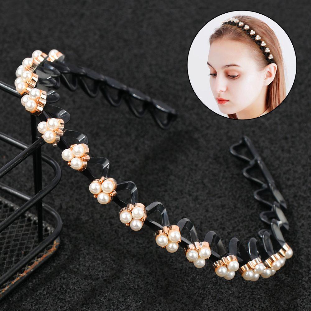 Băng Đô Cài Tóc Chống Trượt Họa Tiết Lượn Sóng 1 Cái