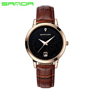 Đồng hồ nữ Sanda dây da thời trang