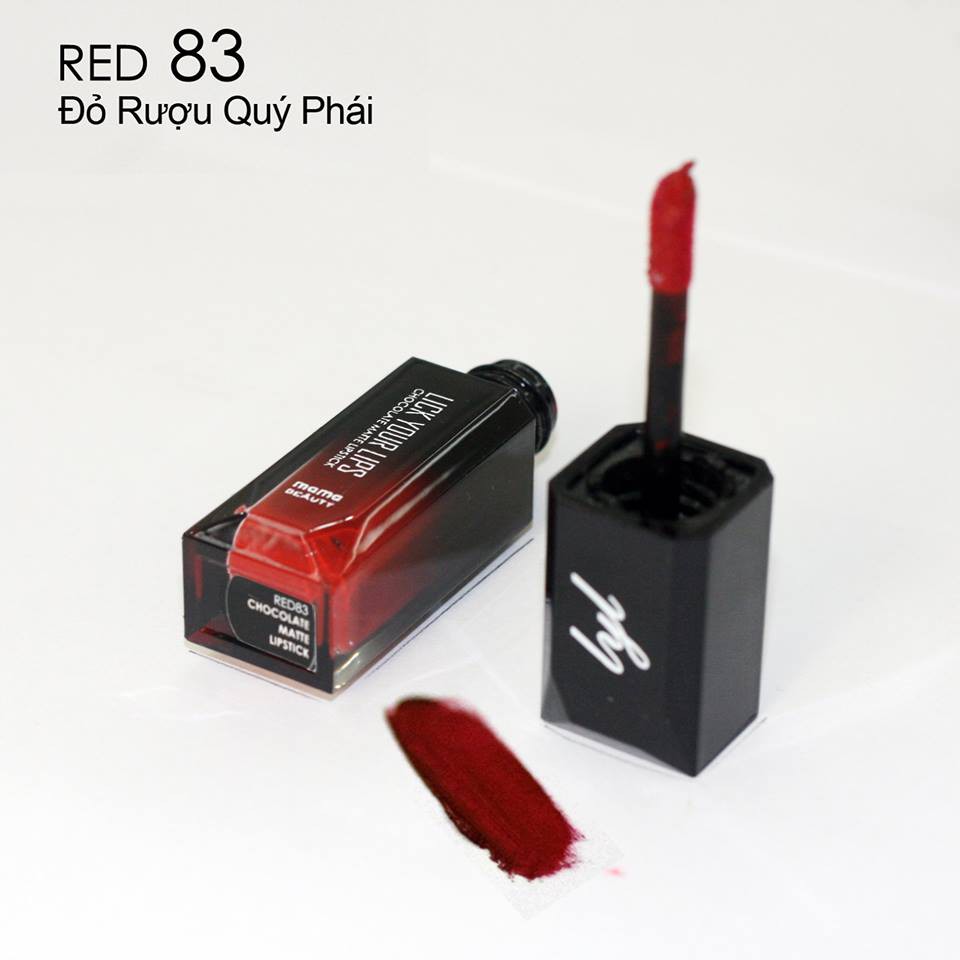 Son Chocolate Matte lipstick Red 83 - Đỏ rượu nồng nàn