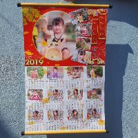 Lịch lụa in hình size cực đại (50x75)