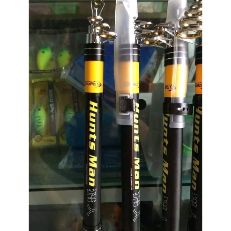 [ CẦN CÂU MÁY BẠO LỰC CHUẨN LOẠI 1 ] Cần câu máy - câu lục Hunts Man- size 2m1 đến 3m6 cực khỏe, đánh bạo lực