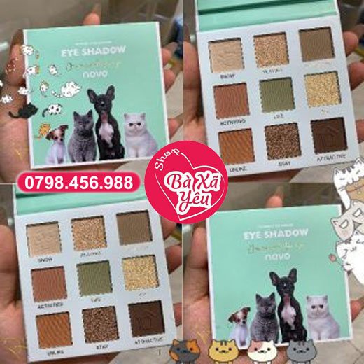 Bảng phấn mắt 9 màu động vật mèo cún I’m Your Little Darling Eye Shadow