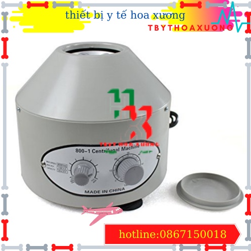 Máy Tách Huyết Tương 6 Ống - Máy Ly Tâm 6 Ống 800-1 Có Núm Hẹn Giờ