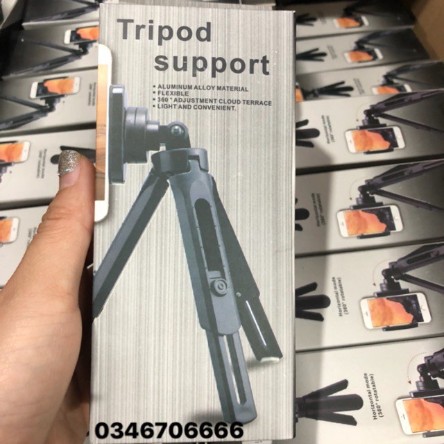 Tripod Support ⚡️𝐅𝐑𝐄𝐄 𝐒𝐇𝐈𝐏⚡️ Tripod Support Mini Cho Điện Thoại, Máy Ảnh - Thiết Kế Thông Minh