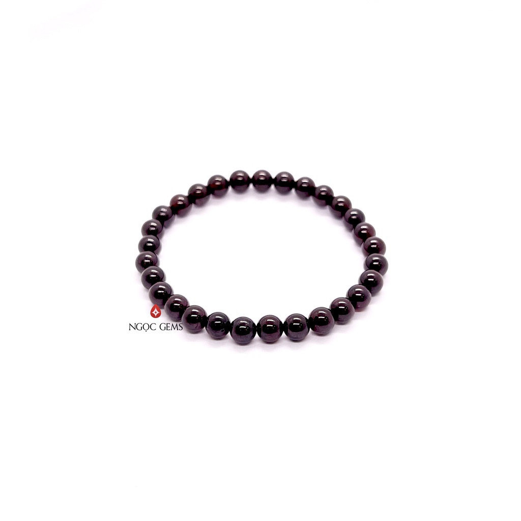 Vòng tay đá Garnet B - Năng động, May Mắn - GNB - Ngọc Gems