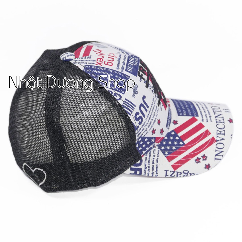 Nón kết lưới Fresh - Lá cờ Chất liệu Cotton kết hợp với vải lưới tạo nên sự độc đáo mới lạ