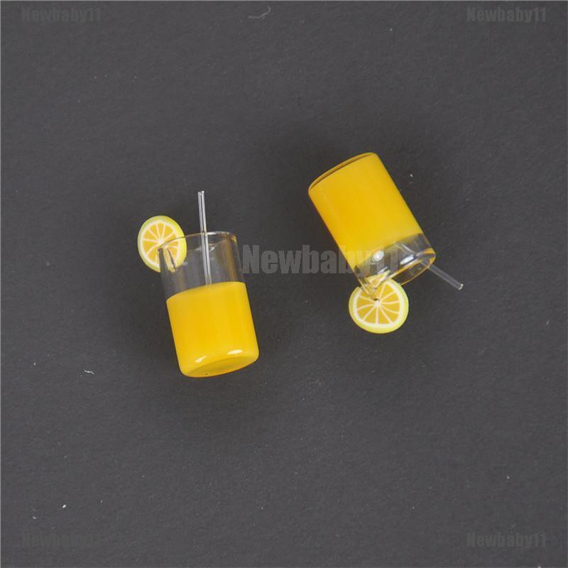 Set 2 Ly Nước Chanh Mini Trang Trí Nhà Búp Bê