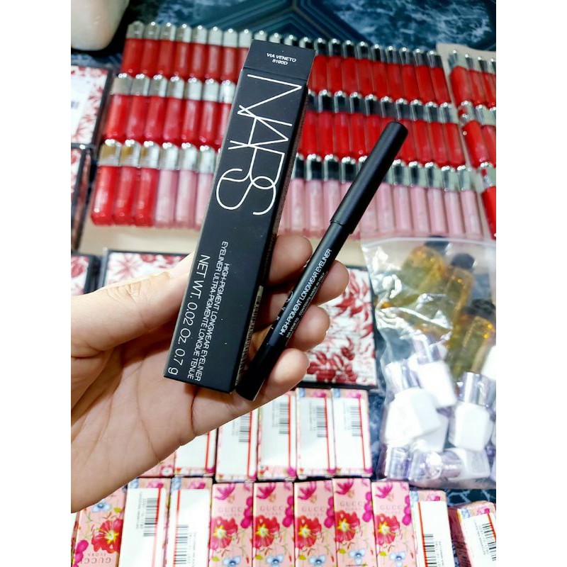 [ Minisize 0.7g ] Chì Kẻ mắt Nars High-Pigment Longwear Eyeliner Màu Đen Via Veneto