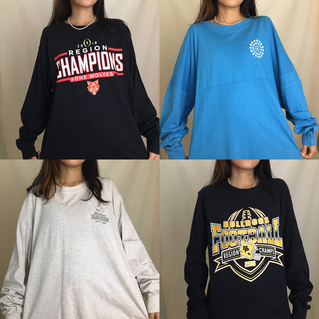 [ẢNH THẬT|20 MẪU] ÁO THUN MỸ TAY DÀI UNISEX 2HAND HÀNG HIỆU