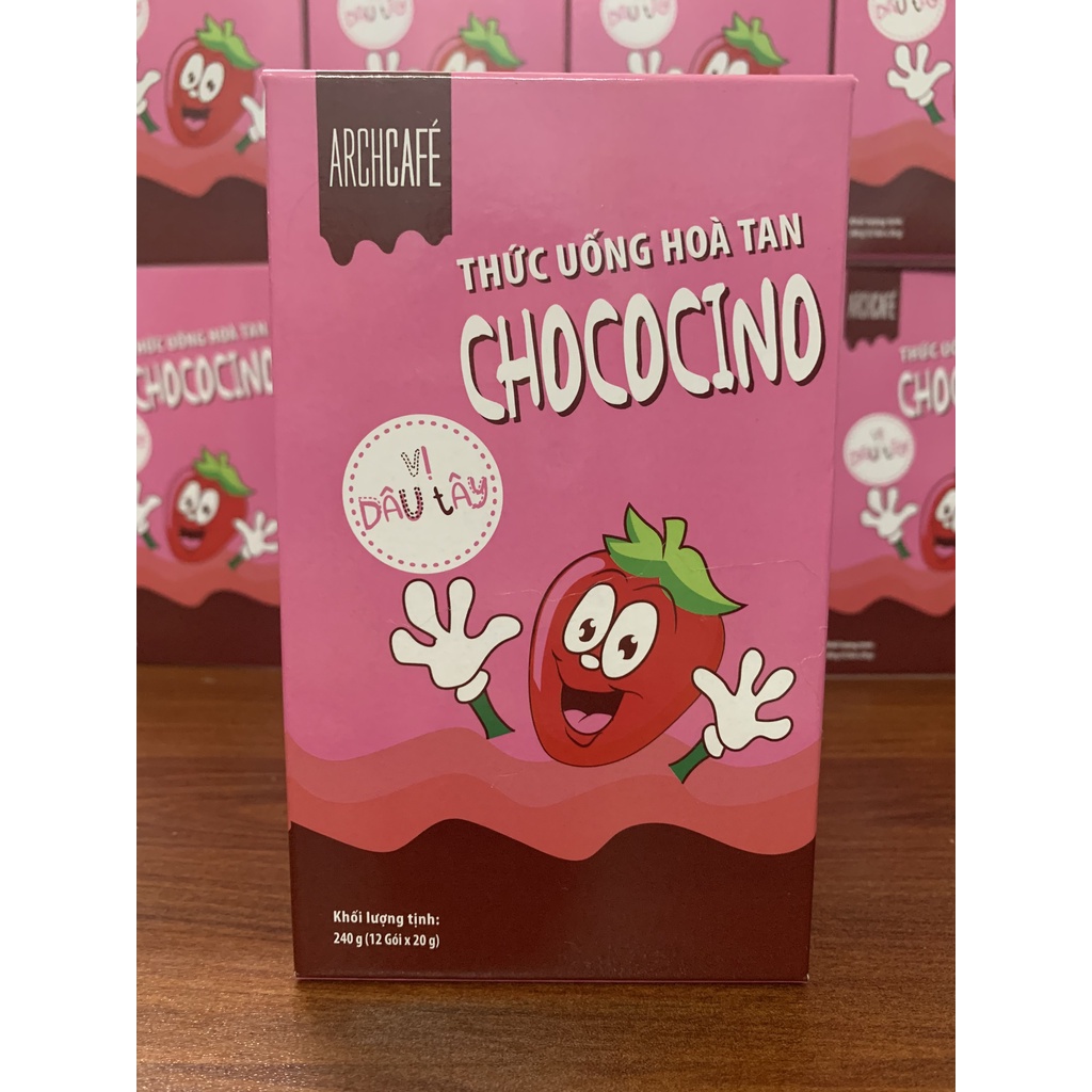 THỨC UỐNG HÒA TAN CHOCOCINO VỊ CHOCOLATE DÂU THƠM NGON