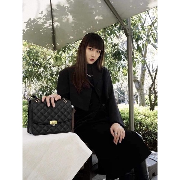 Túi  trám ô Cnk nhám cao cấp size 25cm. Thiết kế ngăn rộng