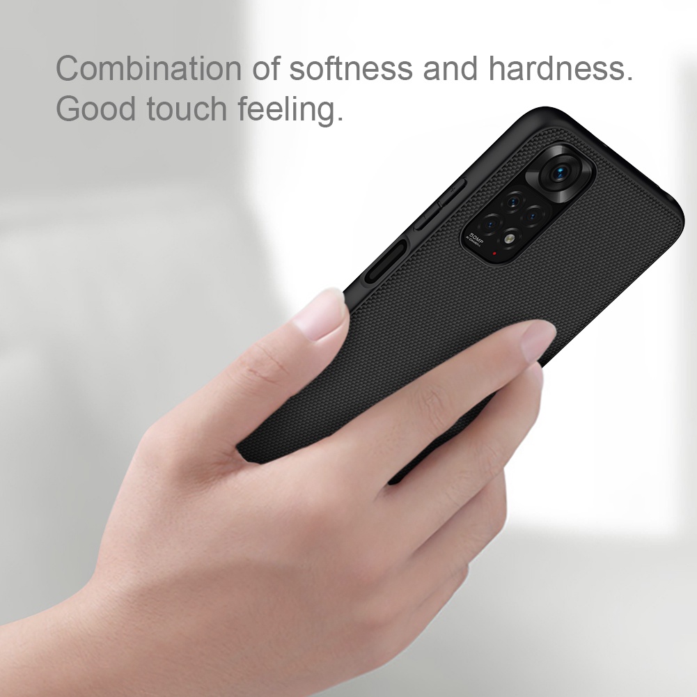 Ốp điện thoại NILLKIN sợi nylon nhẹ chống trượt chống sốc dành cho Xiaomi Redmi Note 11 Global 4G
