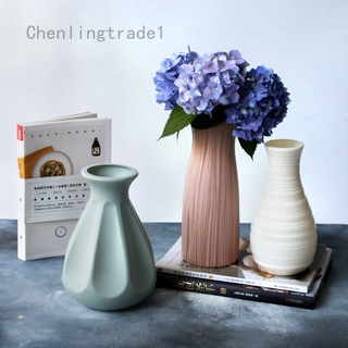 Bình hoa bằng nhựa hình cây tre phong cách bắc âu