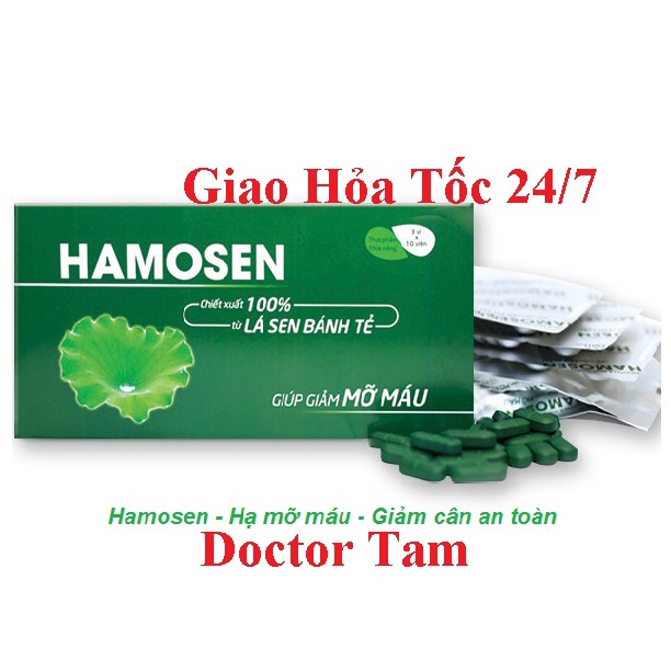 Hamosen giảm mỡ máu -Hamosen giảm mỡ máu, giảm cân, giảm gan nhiễm mỡ và xơ vữa thành mạch