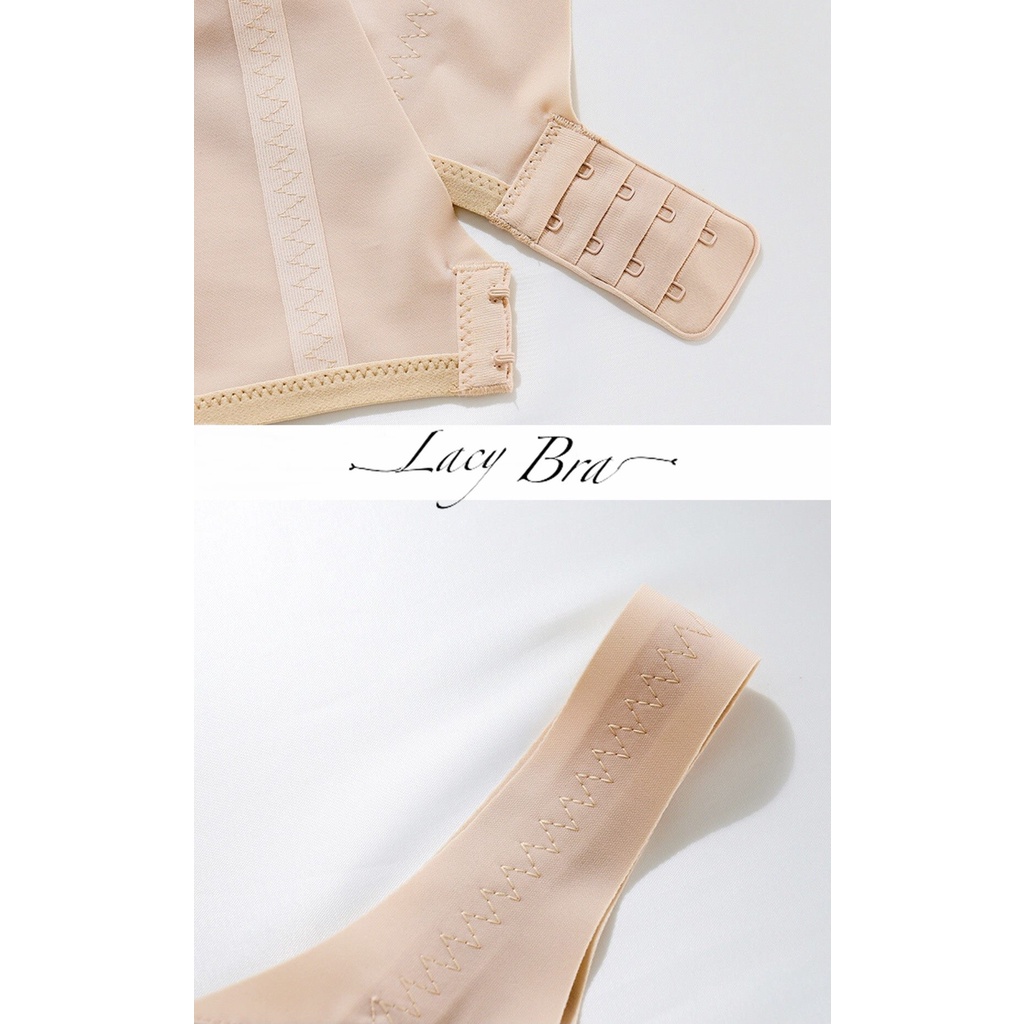 [Tặng Quà Dây Buộc Tóc] Áo Lót Đúc Su Không Gọng Khuy Cài Trước Nâng Ngực Lacy Bra - AL31 | BigBuy360 - bigbuy360.vn