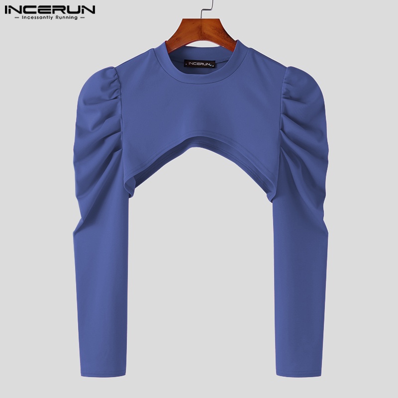 Áo INCERUN tay phồng dài cá tính trẻ trung cho nam