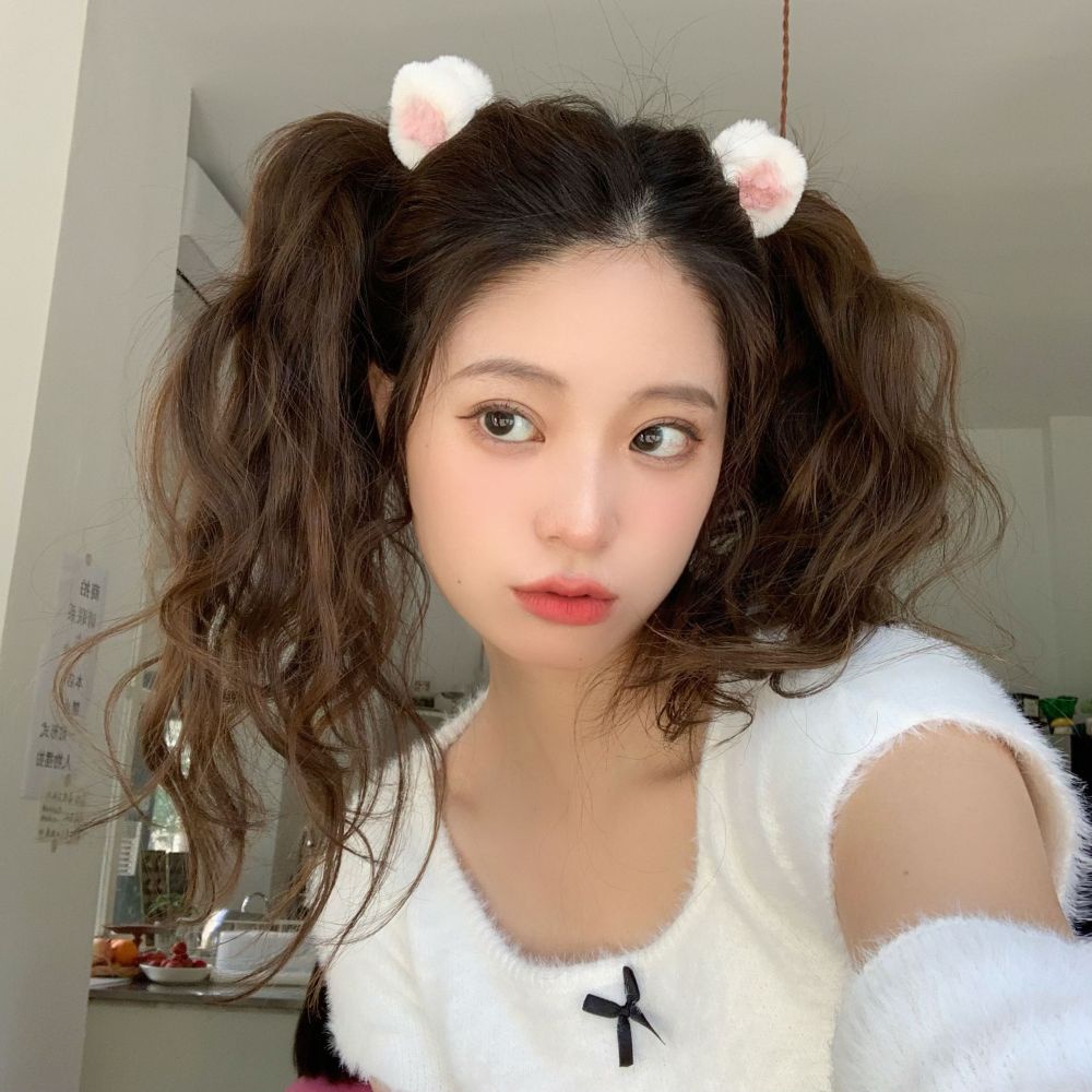1 Cặp Kẹp Tóc Tai Thỏ Bằng Lông Nhung Dễ Thương Xinh Xắn Cho Bé Gái