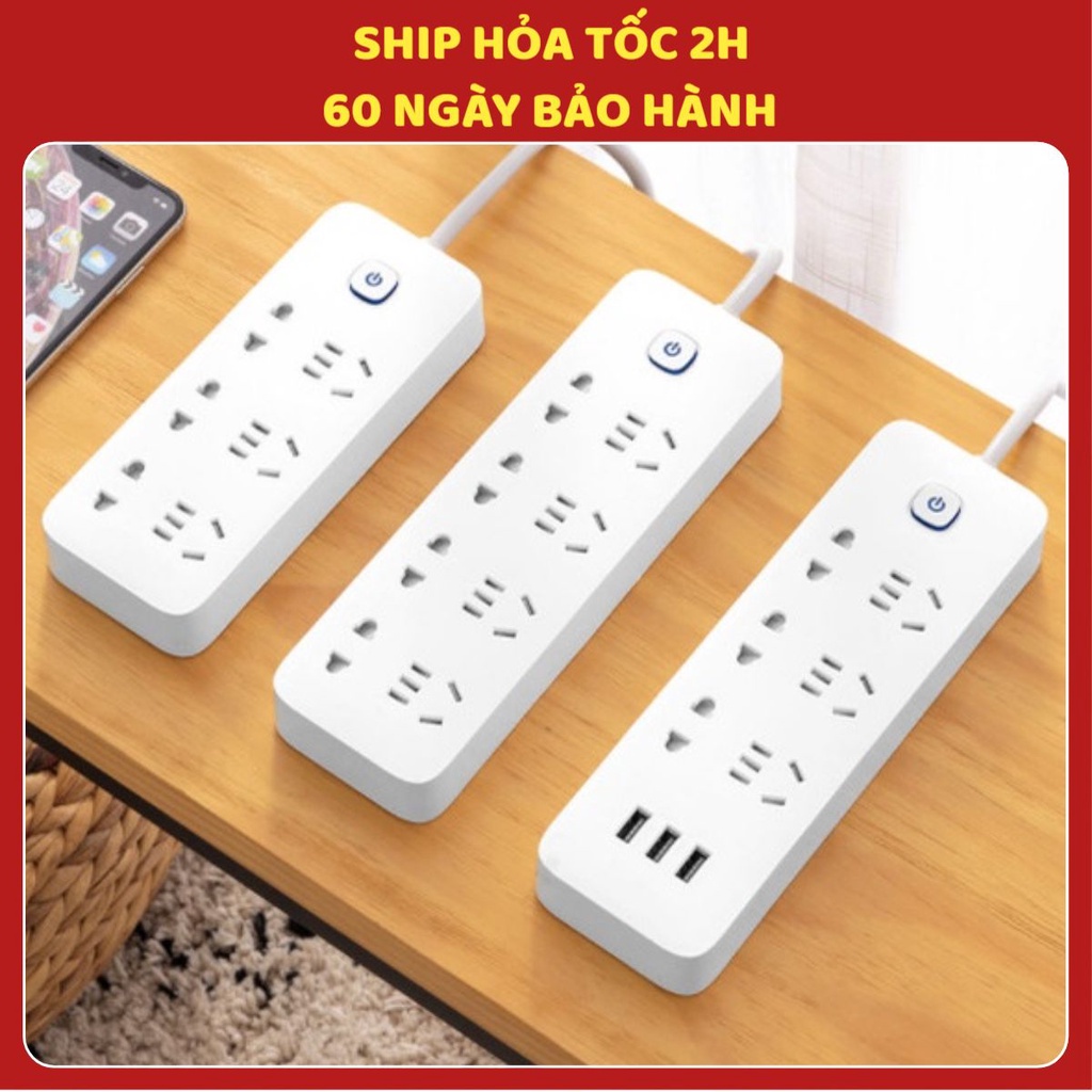 Ổ Cắm Điện Thông Minh Đa Năng Có Cổng USB Sạc Điện Cao Cấp Chống Giật Chống Cháy Nổ An Toàn Tiện Lợi Cho Bé và Gia Đình