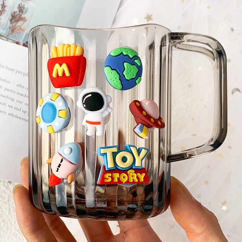 Cốc Đánh Răng Bằng Nhựa Họa Tiết Hoạt Hình Dễ Thương Cho Bé