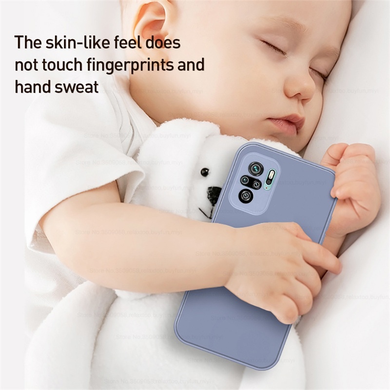 Ốp Điện Thoại Silicon Mềm Chống Sốc Có Ngăn Đựng Thẻ Hình Vuông Cho OPPO Reno 7 5G 7Z 6 5F A95 A16 Realme C35
