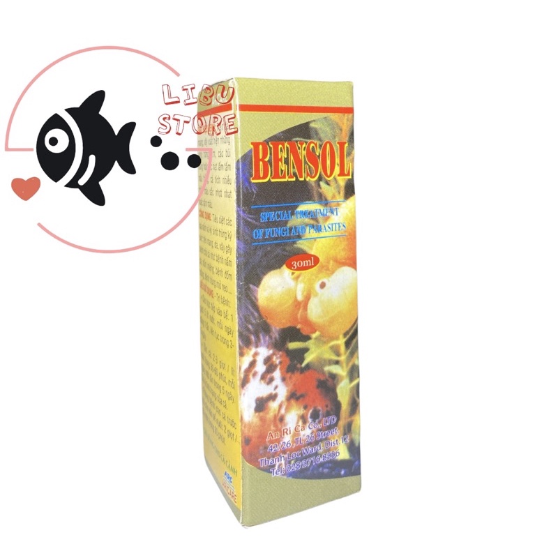 BENSOL Trị Nấm Ký Sinh Trùng Cho Cá Cảnh 30ML ARICARE
