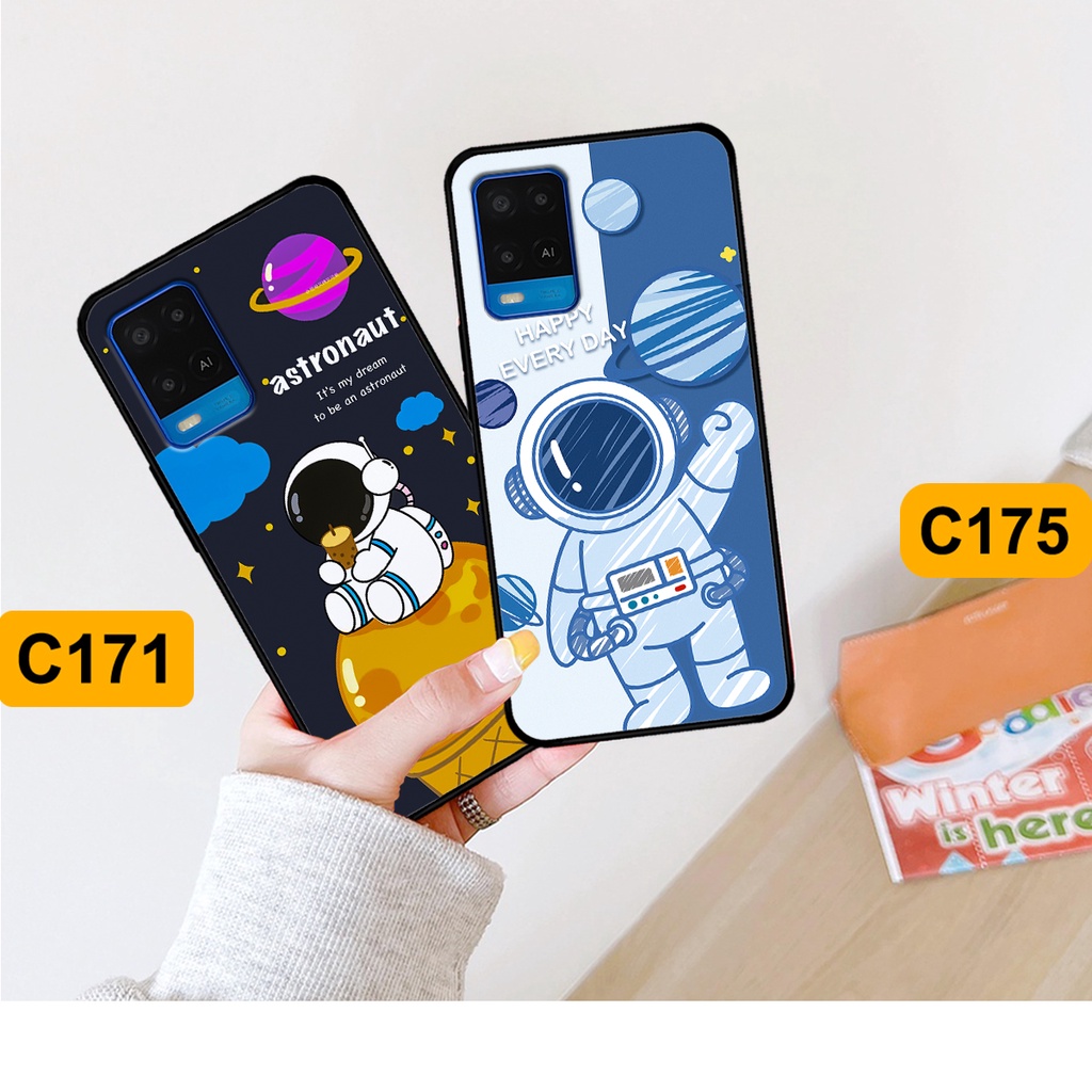 Ốp Oppo A54 / A55 in hình astronaut, phi hành gia vũ trụ hottrend, độc đáo, cá tính.