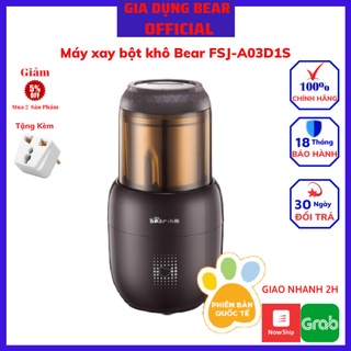 Máy Xay Bột Gạo - Hạt Cà Phê - Tiêu - Ngũ Cốc Đa Năng Mini Dùng Cho Gia Đình_Chính Hãng Bear FSJ-A03D1S (Bản Quốc tế)