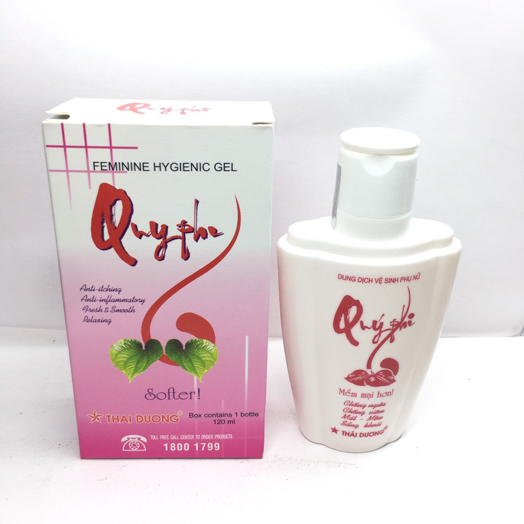 DUNG DỊCH VỆ SINH PHỤ NỮ QUÝ PHI ĐỎ 120ML