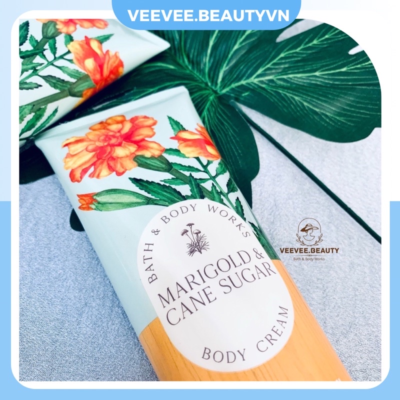 Body Cream MARIGOLD AND CANE SUGAR  - Kem Dưỡng Thể Cấp Ẩm Bath and Body Works BBW Hương Nước Hoa